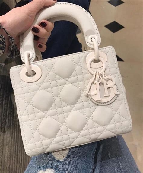 dior white bag|lady dior bag white.